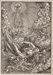 Cristo llevado al cielo por ángeles, c. 1515-1517