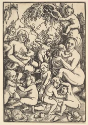 Dos madres con niños Die Kinderaue, ca. 1512