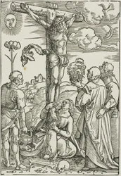 Cristo en la Cruz con María, Juan, la Magdalena y Esteban