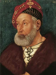Alemán: Retrato del margrave Christoph I de Baden Margrave Christoph I de Baden