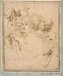 La muerte representada con siete cabezas