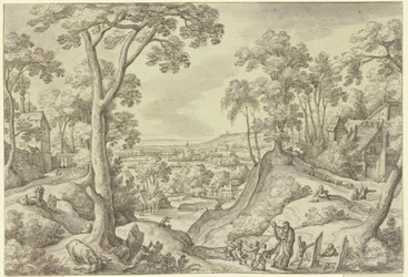 Paisaje con el profeta Eliseo