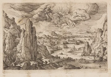 Lámina 27, de Paisajes con escenas del Antiguo y Nuevo Testamento y las Metamorfosis de Ovidio
