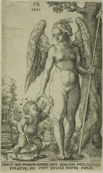 Cupido trayendo un panal a Venus