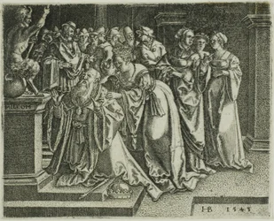 Salomón adorando a los ídolos