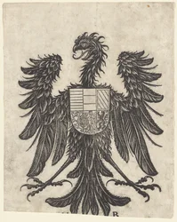 Escudo de armas con un águila