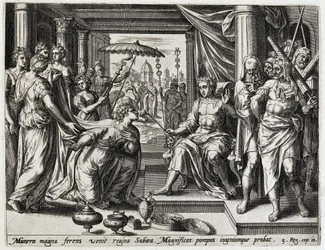 Salomón recibe a la reina de Seba
Historia de Salomón (título de la serie)
Historia Salomonis regis (...) (título de la serie)
Thesaurus sacrarum historiaru[m] veteris testame[n]ti, elega[n]tissimis imaginibus expressu[m] excelle[n]tissimoru[m] in hac a