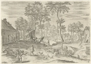 Vista de Schaerbeek Schaerbeke (título sobre objeto) Lugares de interés del área de Bruselas (título de la serie)