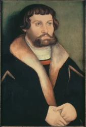 Retrato de un joven barbudo