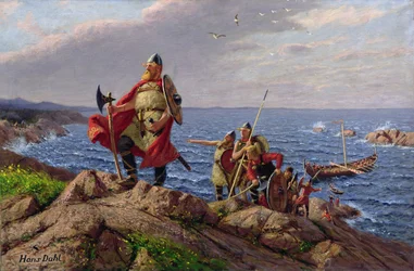 Leif Eriksson descubre América (óleo sobre lienzo)