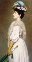 Una dama de blanco