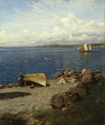 Paisaje costero noruego