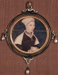 Retrato en miniatura de Jane Small, anteriormente conocida como Sra. Robert Pemberton, c.1540
