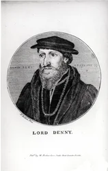 Retrato de Sir Anthony Denny (1501-49) en 1541, grabado por W. Richardson