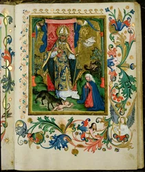 San Agustín con la Virgen y el Niño
