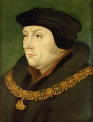 Lord Cromwell, llevando la Orden de San Jorge