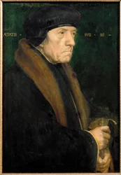 Dr. John Chambers, médico personal de Enrique VIII (pintura sobre madera de roble)