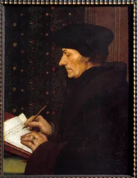 Retrato de Erasmo de Rotterdam (Desiderius Erasmus Roterdamus)