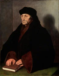 Retrato de Erasmo de Rotterdam, 1466-1536, 1523