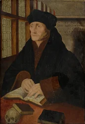 Retrato de Erasmo de Rotterdam en el Estudio