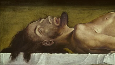 El cuerpo de Cristo muerto (detalle)