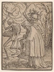 La anciana, de «La danza de la muerte»