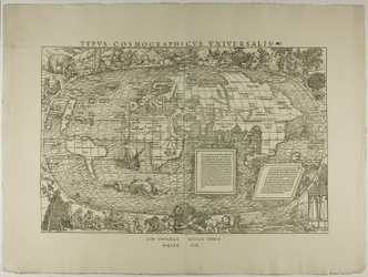 Tipo Cosmographicus Universalis, Sim. Grynaeus, Novus Orbis, Basileae 1532