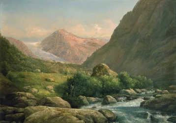Glaciar Bonhus (óleo sobre lienzo)