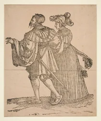 Socios de la danza de la antorcha
