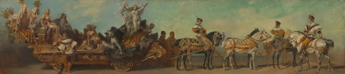 Boceto para el desfile de 1879: «La minería»
