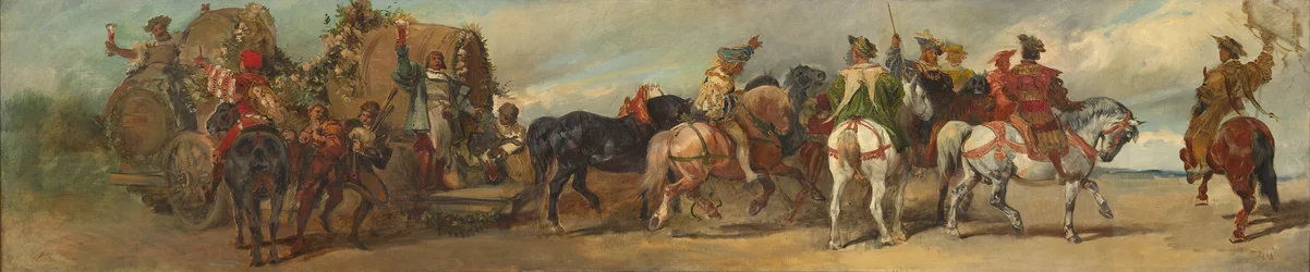 Boceto para el desfile de 1879: «Los cerveceros»