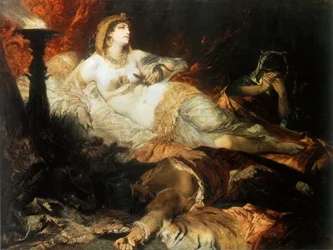 La muerte de Cleopatra, 1875