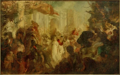 Desfile triunfal de un romano