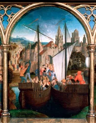 Santuario de Santa Úrsula, Llegada a Basilea, 1489