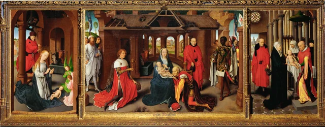Tríptico: Natividad - La Adoración de los Reyes - (jadeo)