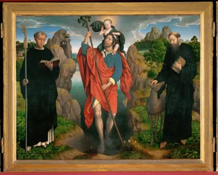Tríptico de San Cristóbal (pintura sobre roble)