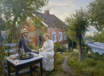 Verano en Aasgaardstrand (óleo sobre lienzo)