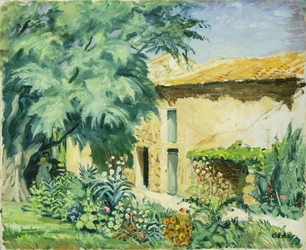 Casa de Campo del Sur con Macizo de Flores