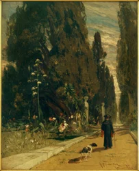 H.P.Feddersen el Joven, En el parque de la Villa d’Este (Tivoli)