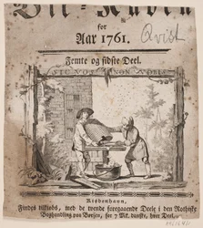 Viñeta de título para "Bii-Kuben para el año 1761", V parte