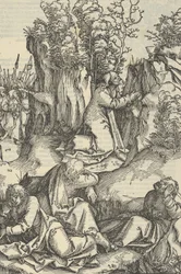 La agonía en el jardín, de Speculum passionis domini nostri Ihesu Christi, 1507
