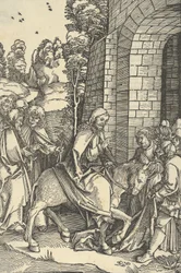 La entrada en Jerusalén, del Speculum passionis domini nostri Ihesu Christi, 1507