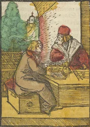La parábola del hombre rico y el ama de llaves, 2, de Das Plenarium, 1517