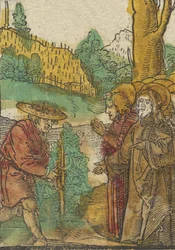La parábola de los trabajadores en la viña, de Das Plenarium, 1517
