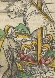 La segunda pesca milagrosa de San Pedro, de Das Plenarium, 1517