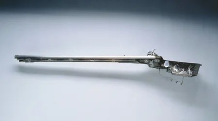Rifle de caza de rueda de chispa, mediados del siglo XVII