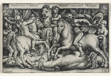 Hércules luchando contra los troyanos, 1545