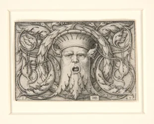 Panel con Mascarón (adorno con máscara)