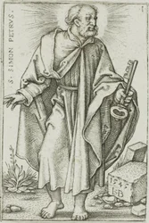 San Pedro, lámina 1 de Los doce apóstoles