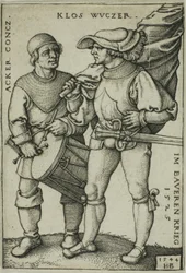 Abanderado y tamborilero